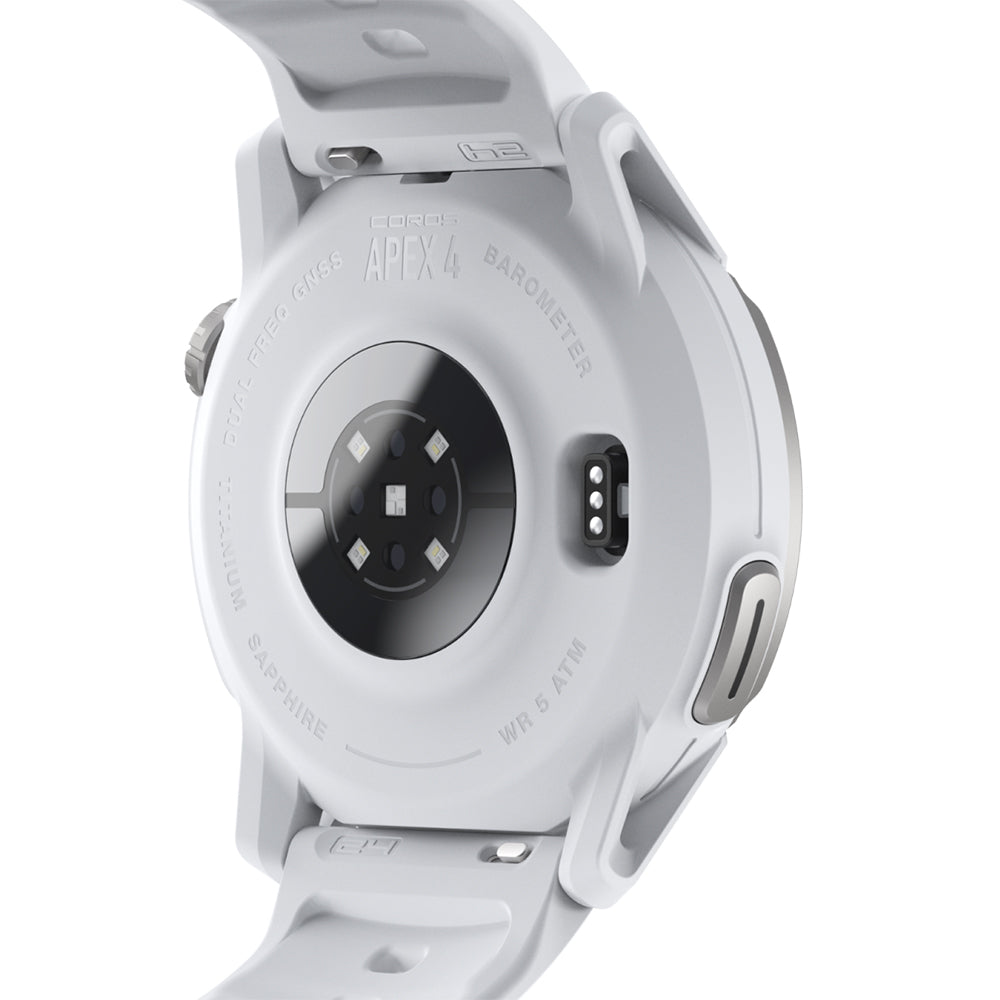Coros APEX 4 Premium Multisport GPS Watch - BlackToe Running#colour_white