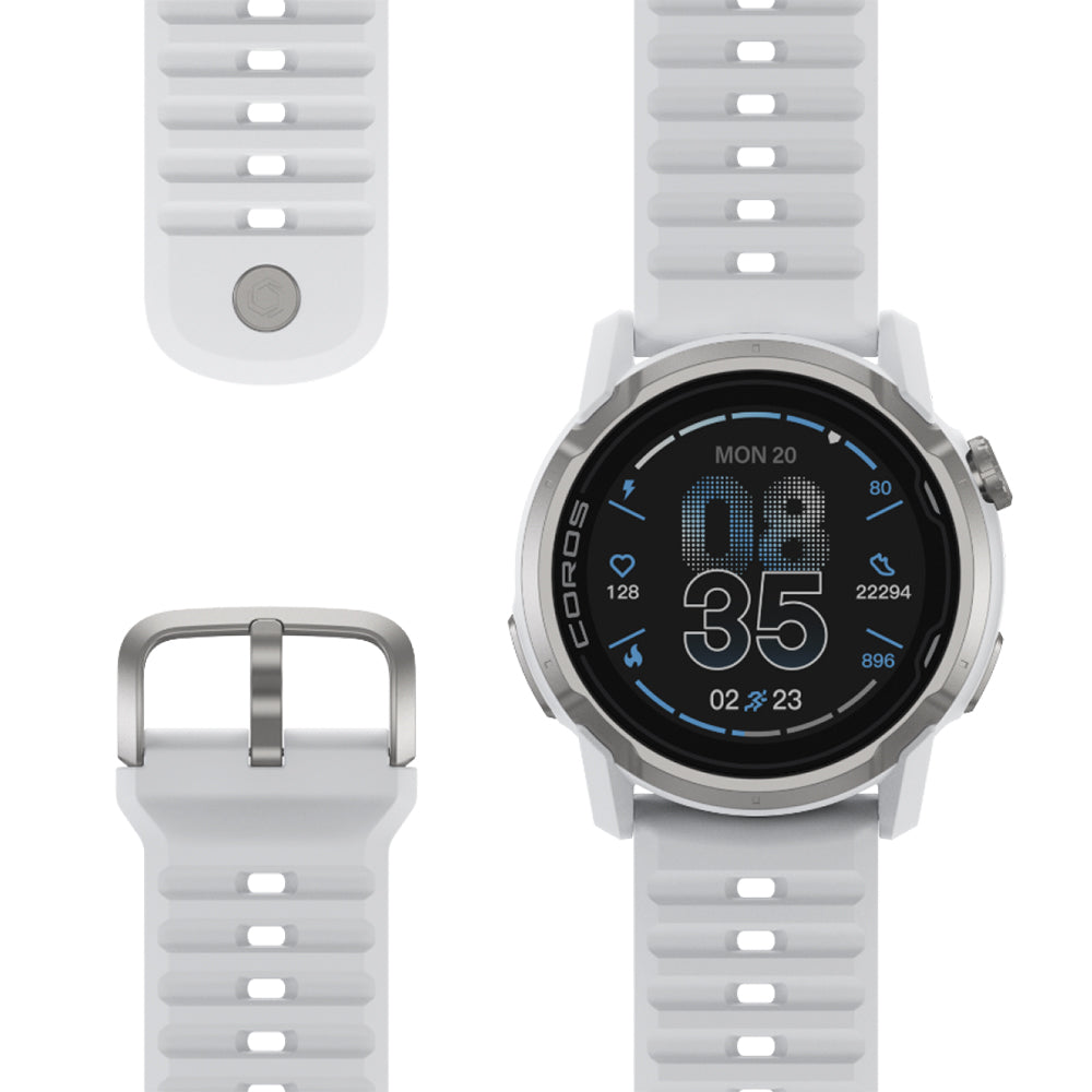 Coros APEX 4 Premium Multisport GPS Watch - BlackToe Running#colour_white