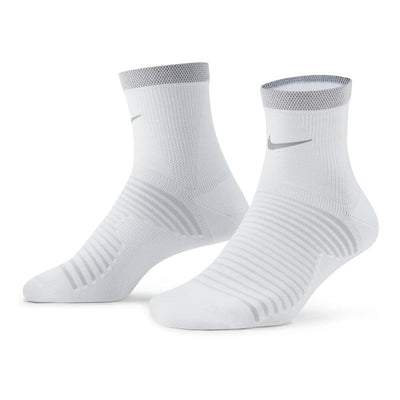 Nike Spark Light Weight Ultralight Cushion Ankle Quarter Socks - BlackToe Running#colour_white