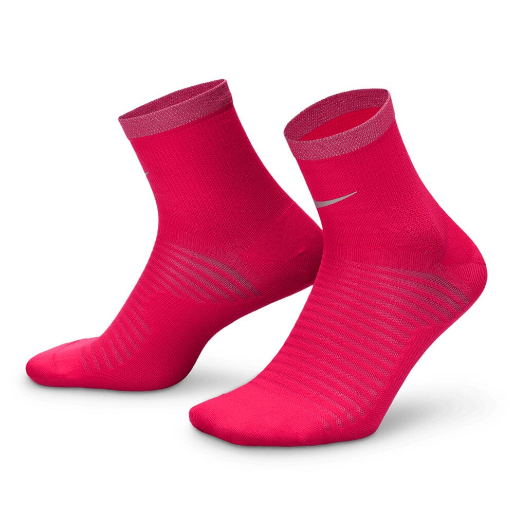 Nike Spark Light Weight Ultralight Cushion Ankle Quarter Socks - BlackToe Running#colour_rush-pink