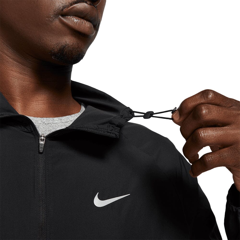 Nike Men's Miler Repel Running Jacket - BlackToe Running#colour_black