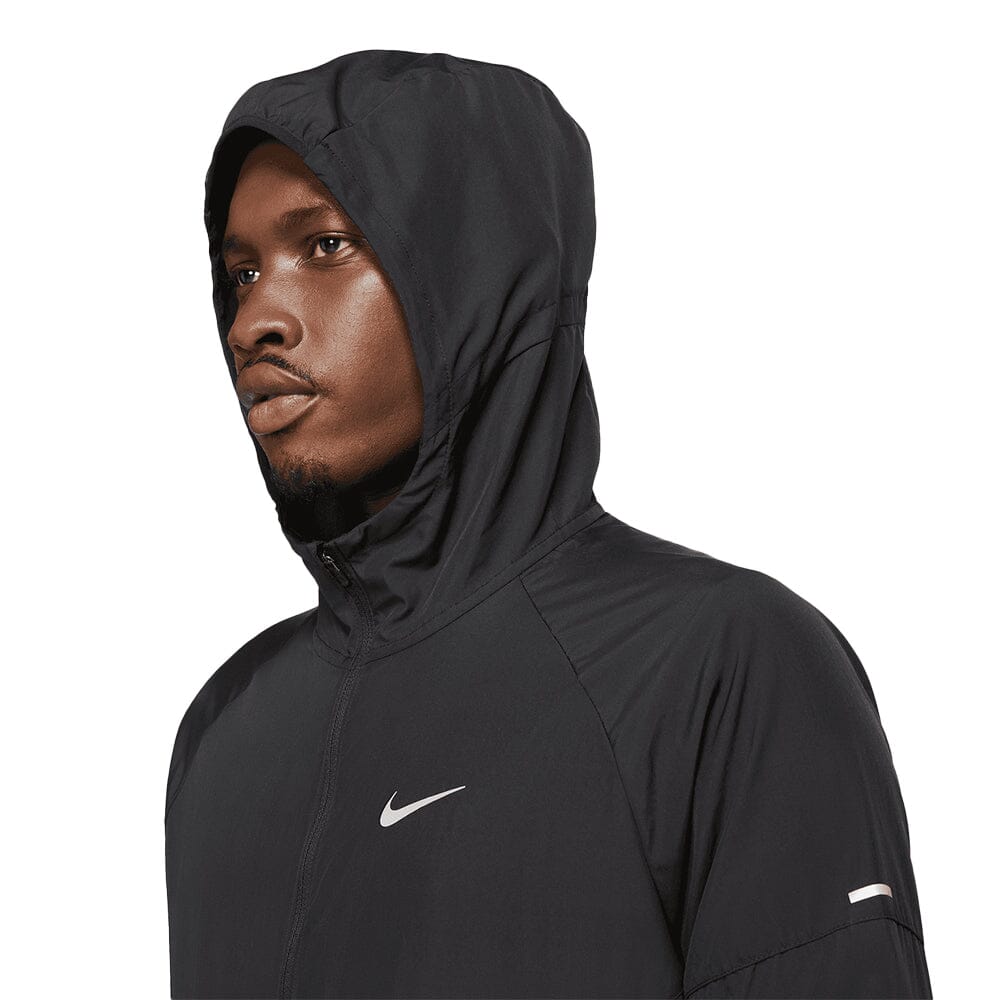 Nike Men's Miler Repel Running Jacket - BlackToe Running#colour_black