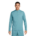 Nike Men's Element Half-Zip Running Top - BlackToe Running#colour_denim-turq-reflective-silver