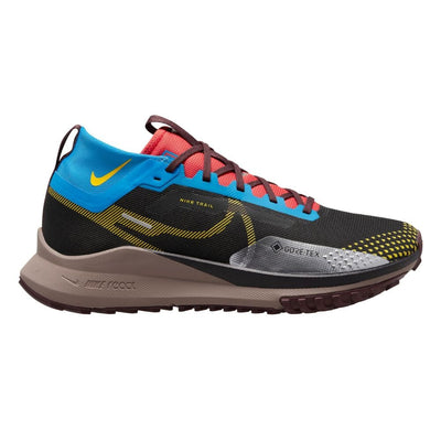 Nike Men's React Pegasus Trail 4 GORE-TEX - BlackToe Running#colour_black-vivid-sulfur-light-photo-blue