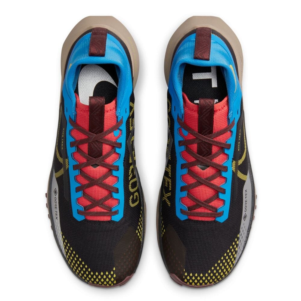 Nike Men's React Pegasus Trail 4 GORE-TEX - BlackToe Running#colour_black-vivid-sulfur-light-photo-blue