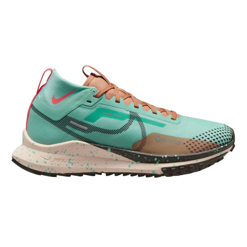 Nike Women's React Pegasus Trail 4 GORE-TEX - BlackToe Running#colour_emerald-rise-sequoia-amber-brown