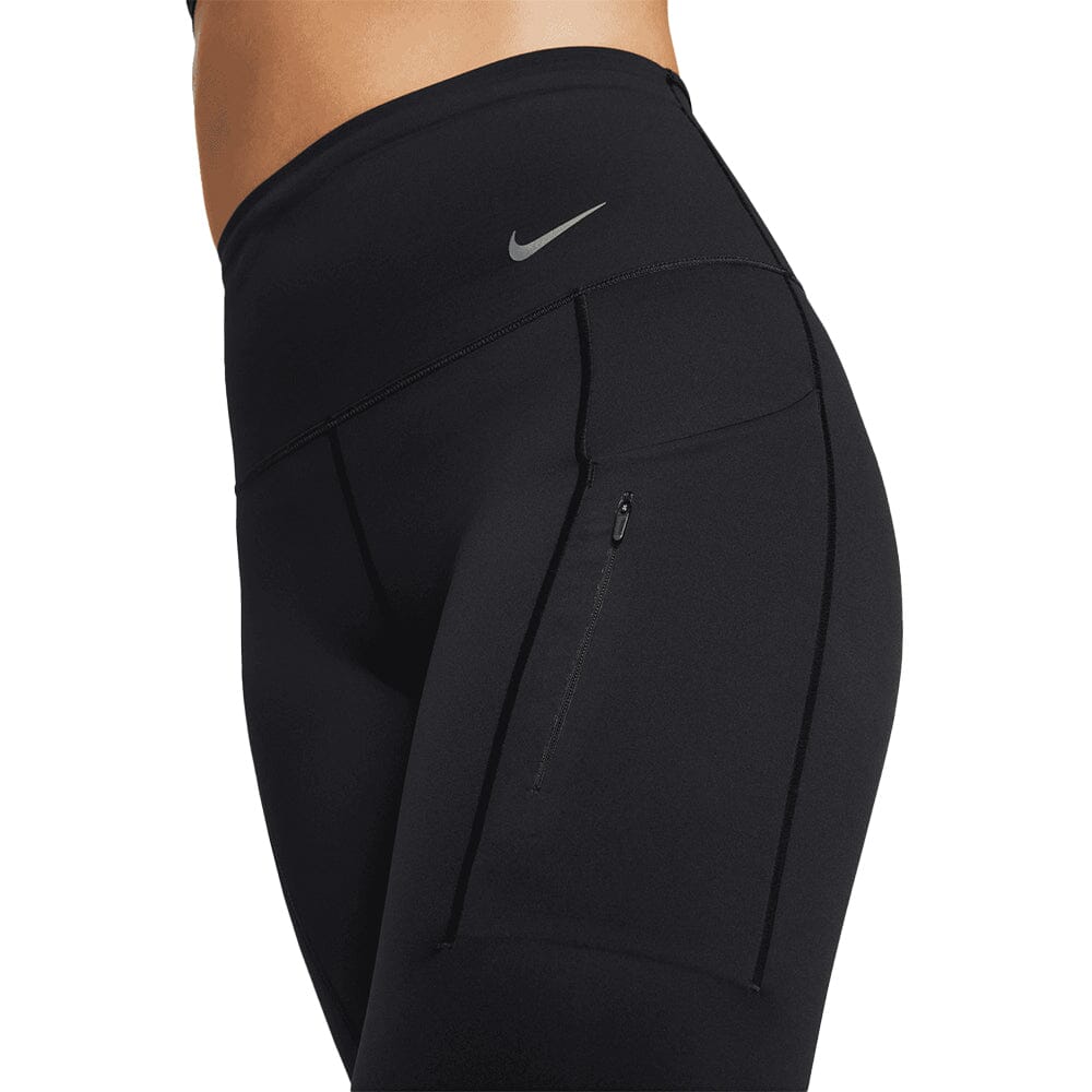 Nike Women's Go Firm-Support High-Waisted 7/8 Leggings with Pockets - BlackToe Running