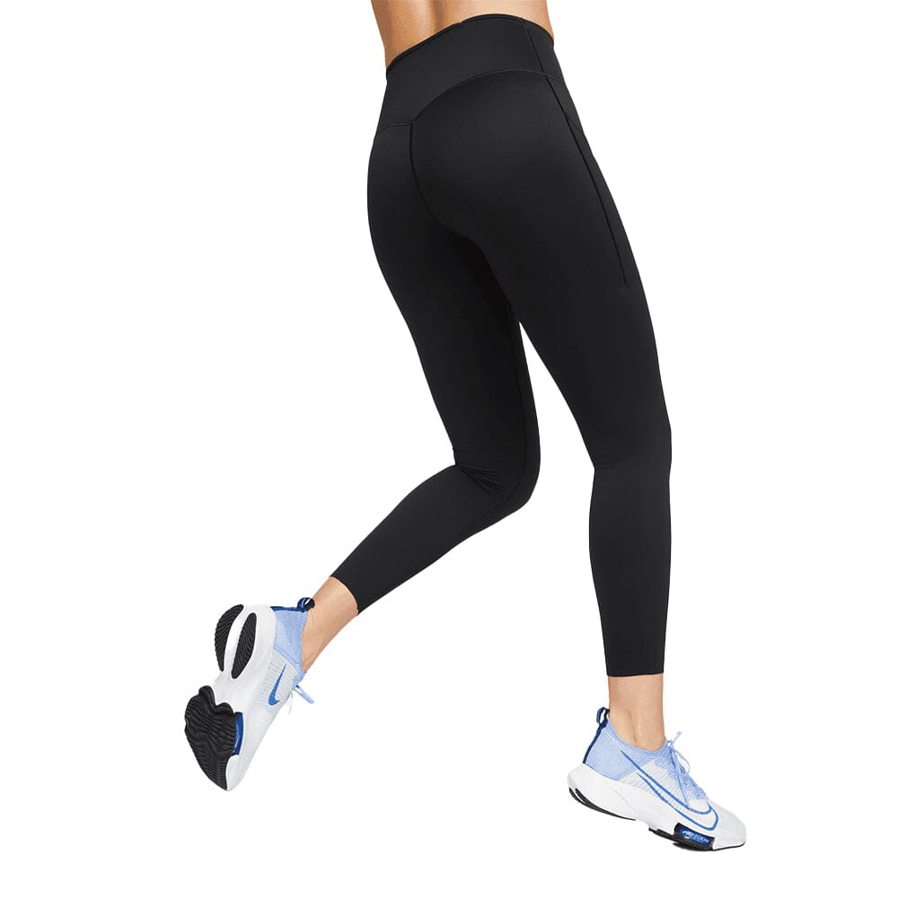 Nike Women's Go Firm-Support High-Waisted 7/8 Leggings with Pockets - BlackToe Running