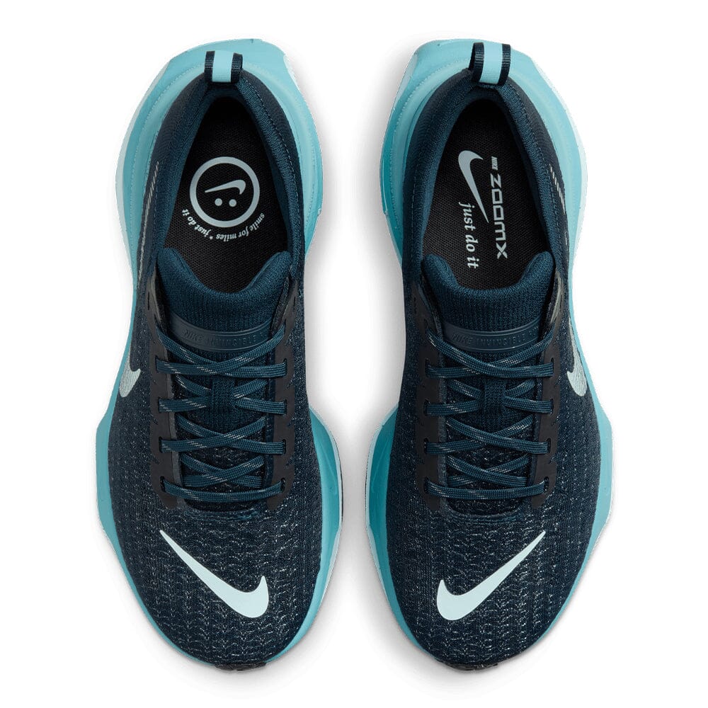 Nike Women's ZoomX Invincible Run Flyknit 3 - BlackToe Running#colour_armory-navy-glacier-blue-denim-turq