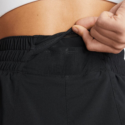 Nike Women's One Dri-FIT High-Waisted 3" 2-in-1 Shorts - BlackToe Running#colour_black