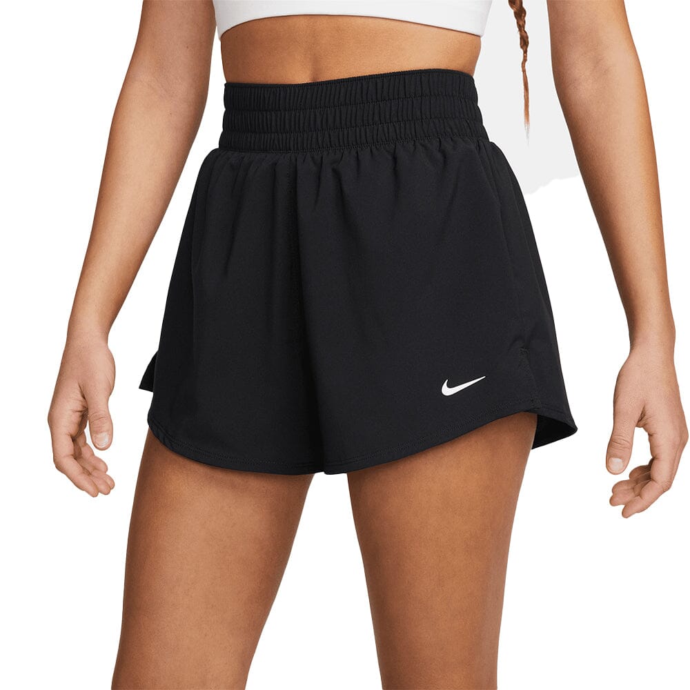 Nike Women's One Dri-FIT High-Waisted 3" 2-in-1 Shorts - BlackToe Running