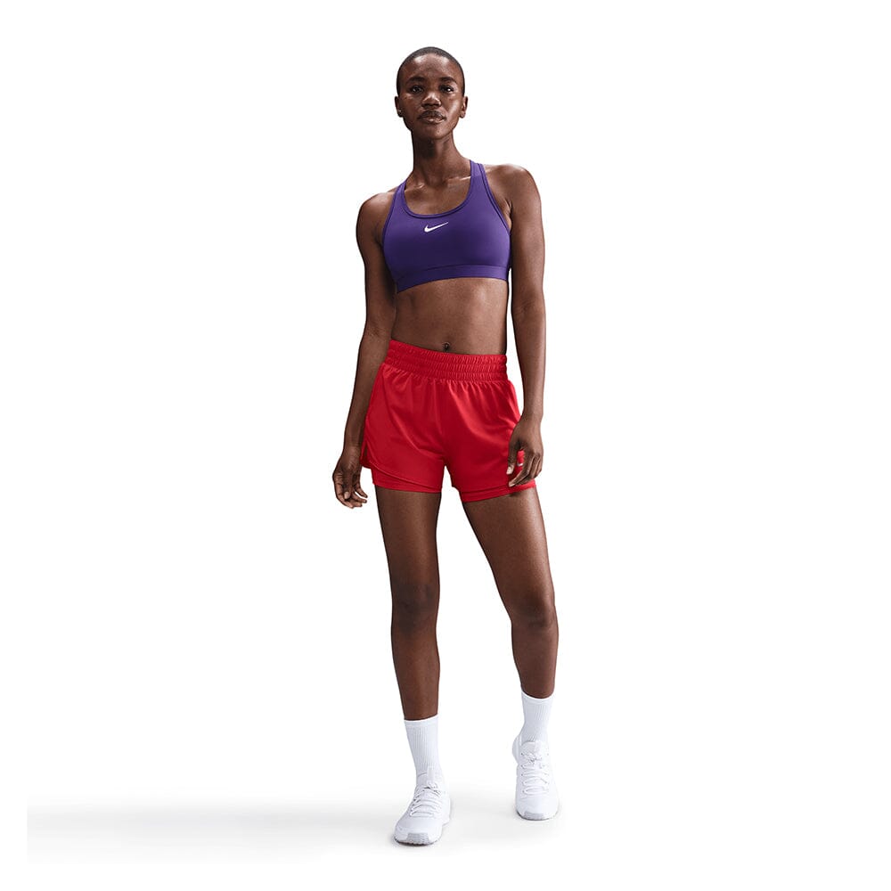 Nike Women's Dri-Fit Swoosh Medium Support Sports Bra - BlackToe Running#colour_court-purple