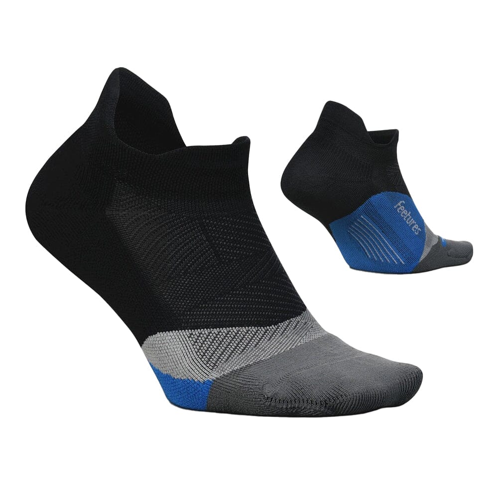 Feetures Elite Light Cushion No-Show Tab Socks - BlackToe Running
