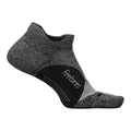 Feetures Elite Light Cushion No-Show Tab Socks - BlackToe Running#colour_grey-black
