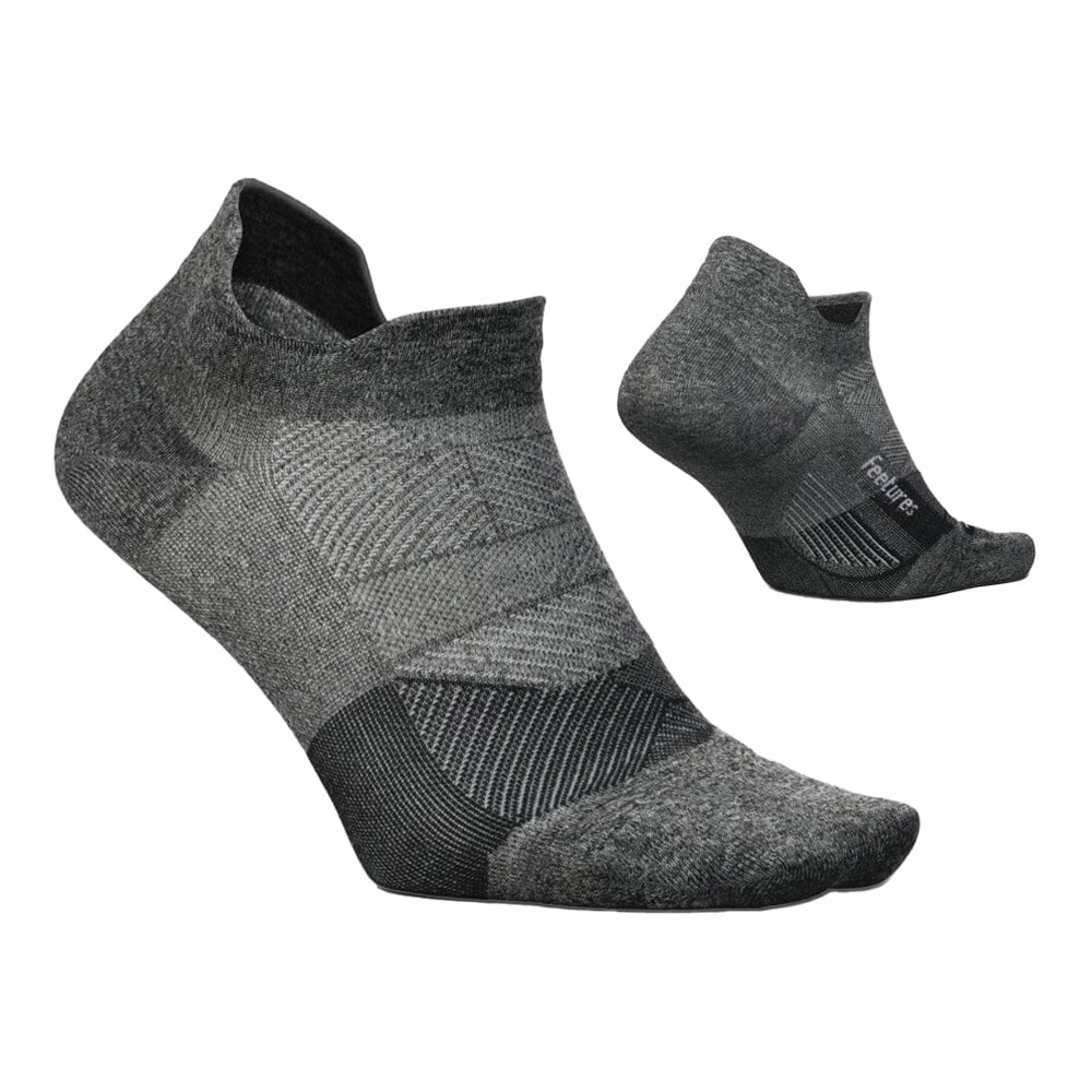 Feetures Elite Ultralight Cushion No-Show Tab Socks - BlackToe Running