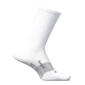 Feetures Elite Ultralight Cushion Mini Crew Socks - BlackToe Running#colour_white