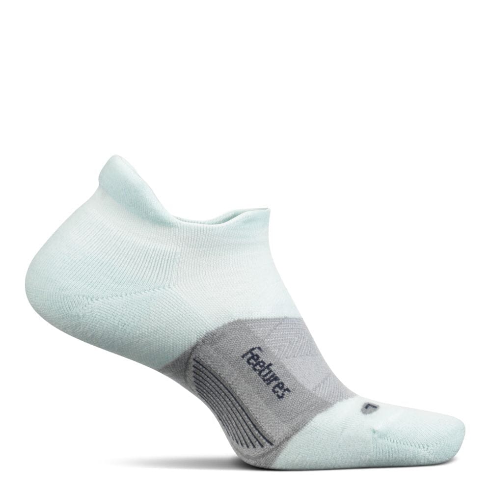 Feetures Merino 10 Ultralight Cushion Wool No-Show Tab Socks - BlackToe running#colour_wild-mint
