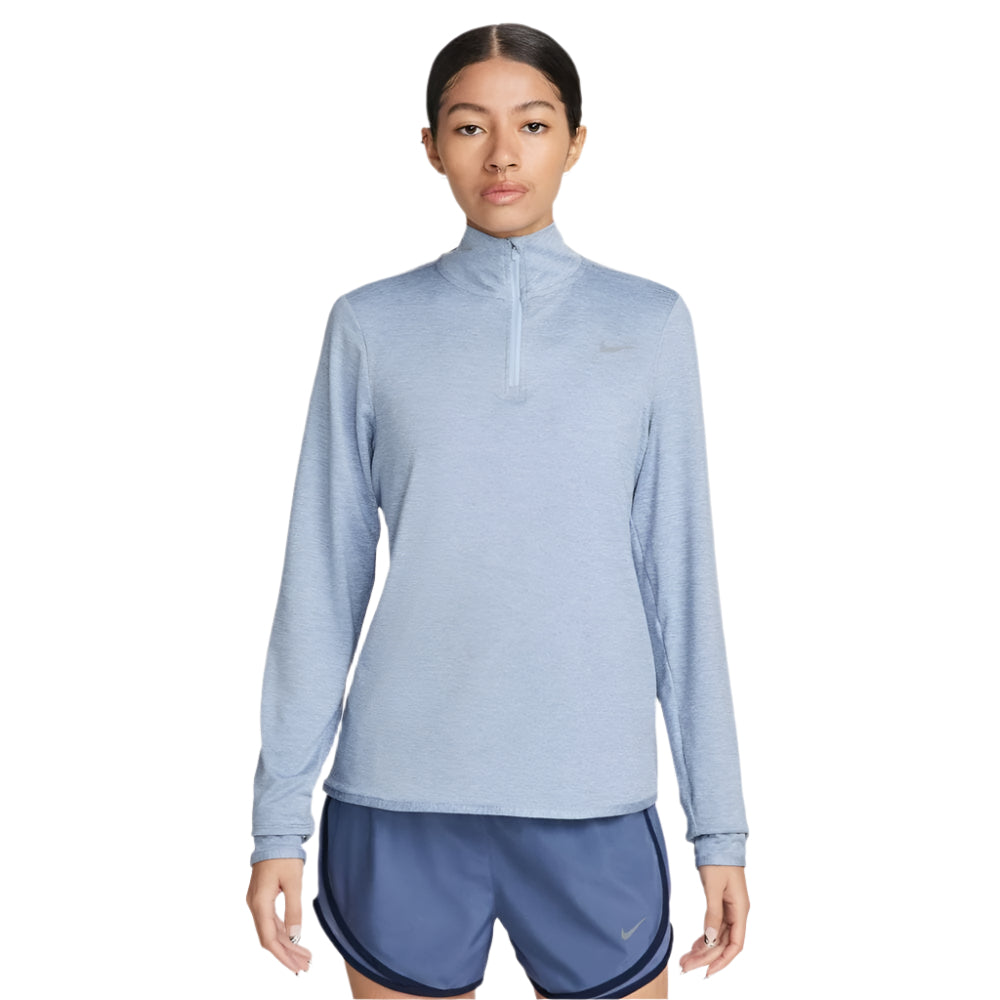 Nike Women's Dri-FIT Swift Element UV Half-ZIp - BlackToe Running