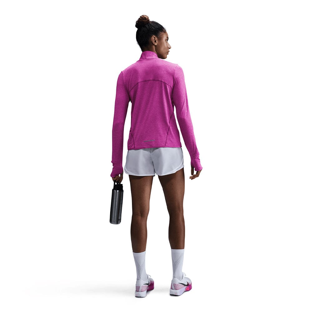Nike Women's Dri-FIT Swift Element UV Half-Zip - BlackToe Running#colour_hot-fuchsia-plum-dust