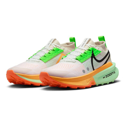 Nike Men's Zegama Trail 2 Trail Running Shoes - BlackToe Running#colour_summit-white-black-laser-orange