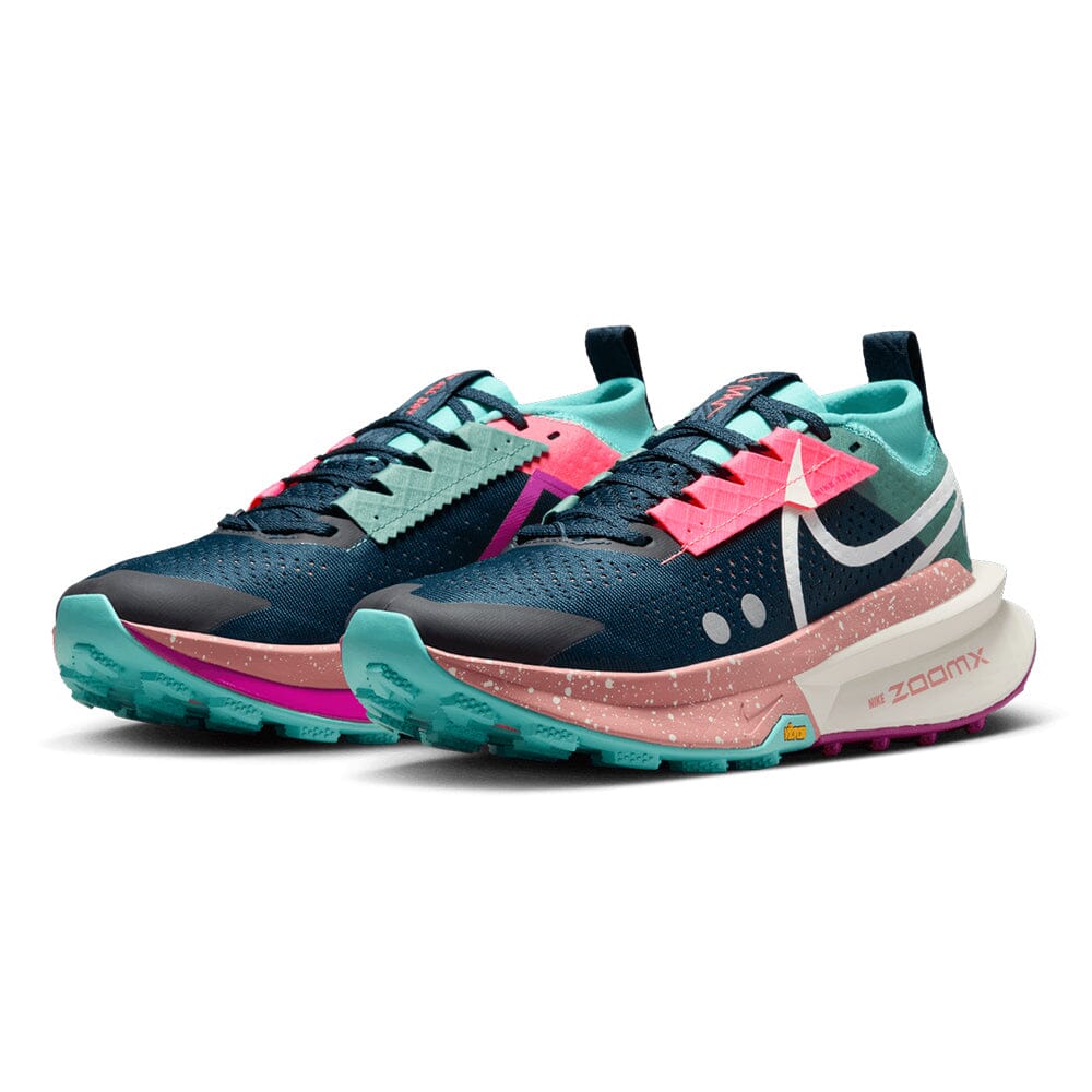 Nike Women's Zegama Trail 2 Trail Running Shoes - BlackToe Running#colour_armory-navy-sail-green-frost-vivid-grape