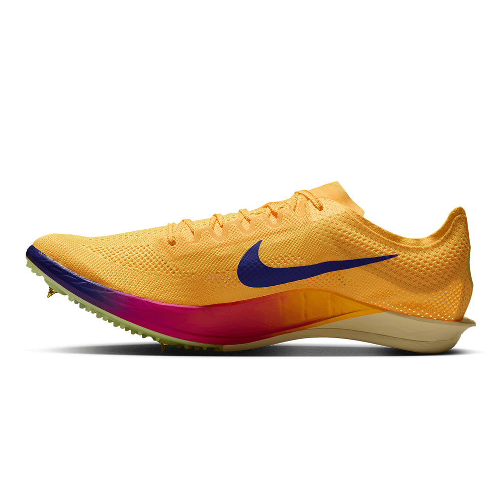 Nike Unisex Dragonfly 2 Spikes - BlackToe Running#colour_citron-pluse-indigo-burst-vivid-purple