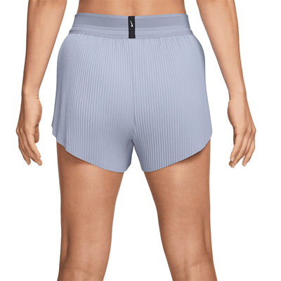 Nike Women's AeroSwift Dri-FIT ADV Mid-Rise Brief-Lined Running Shorts - BlackToe Running#colour_ghost-blue-void