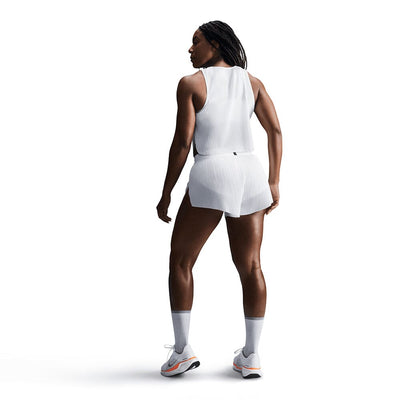 Nike Women's AeroSwift Dri-FIT ADV Mid-Rise Brief-Lined Running Shorts - BlackToe Running#colour_white
