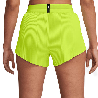 Nike Women's AeroSwift Dri-FIT ADV Mid-Rise Brief-Lined Running Shorts - BlackToe Running#colour_cyber
