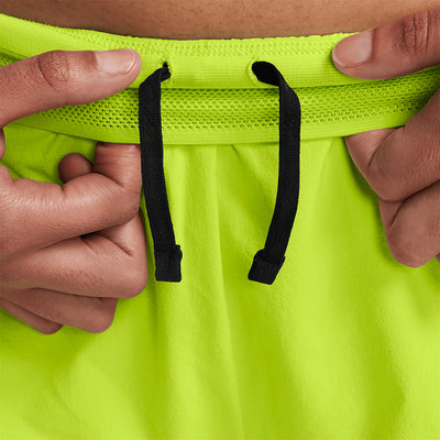 Nike Women's AeroSwift Dri-FIT ADV Mid-Rise Brief-Lined Running Shorts - BlackToe Running#colour_cyber
