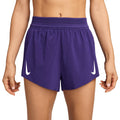 Nike Women's AeroSwift Dri-FIT ADV Mid-Rise Brief-Lined Running Shorts - BlackToe Running#colour_court-purple