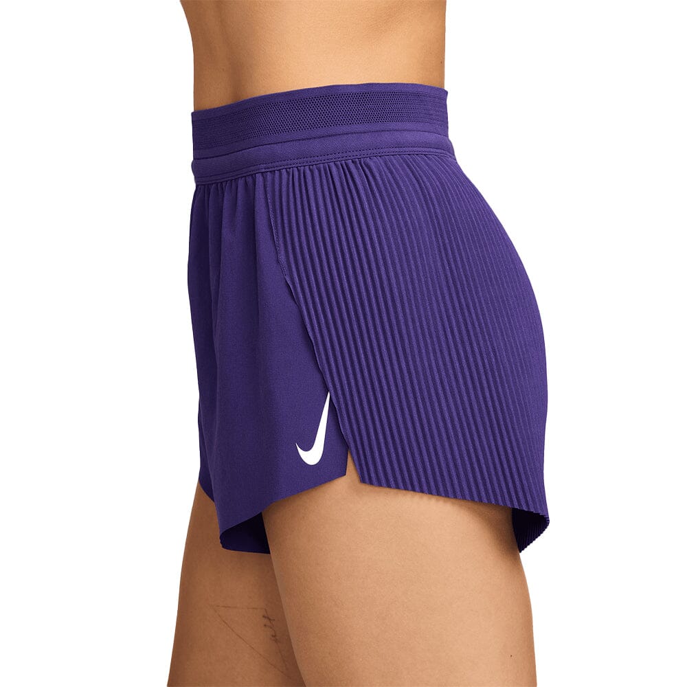 Nike Women's AeroSwift Dri-FIT ADV Mid-Rise Brief-Lined Running Shorts - BlackToe Running