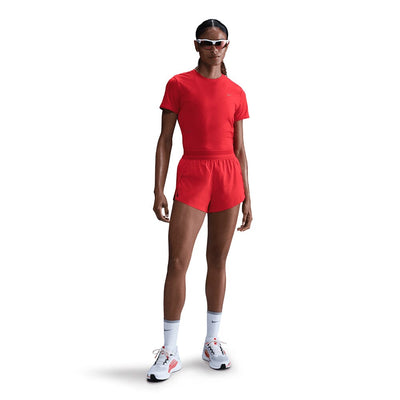 Nike Women's AeroSwift Dri-FIT ADV Mid-Rise Brief-Lined Running Shorts - BlackToe Running#colour_crimson