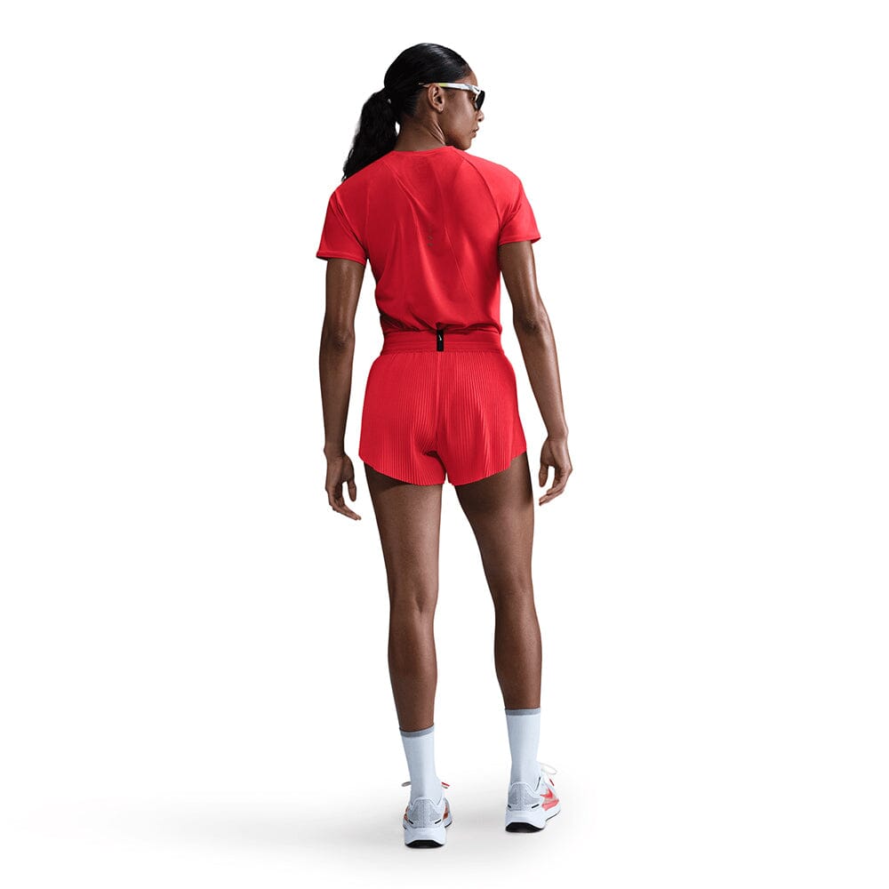 Nike Women's AeroSwift Dri-FIT ADV Mid-Rise Brief-Lined Running Shorts - BlackToe Running#colour_crimson