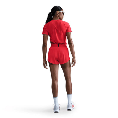 Nike Women's AeroSwift Dri-FIT ADV Mid-Rise Brief-Lined Running Shorts - BlackToe Running#colour_crimson