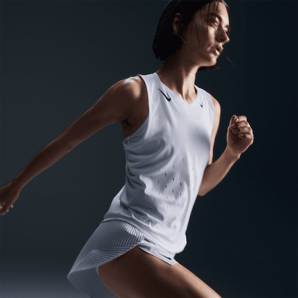 Nike Women's AeroSwift Dri-FIT ADV Running Singlet - BlackToe Running#colour_white