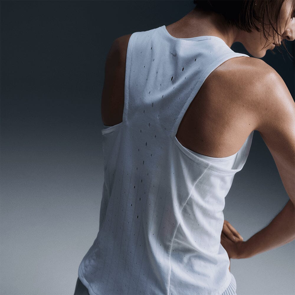 Nike Women's AeroSwift Dri-FIT ADV Running Singlet - BlackToe Running#colour_white