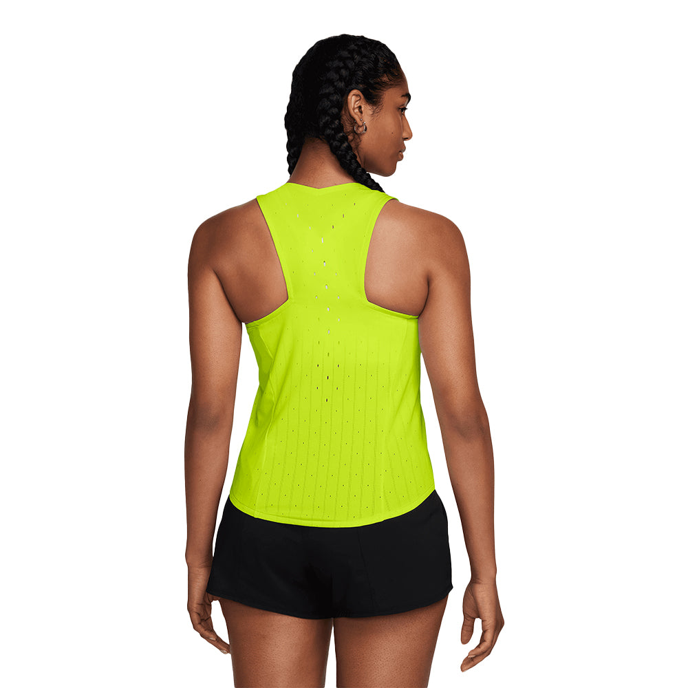 Nike Women's AeroSwift Dri-FIT ADV Running Singlet - BlackToe Running#colour_cyber