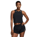 Nike Women's AeroSwift Dri-FIT ADV Cropped Running Tank Top - BlackToe Running#colour_black-white