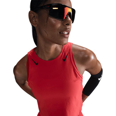 Nike Women's AeroSwift Dri-FIT ADV Cropped Running Tank Top - BlackToe Running#colour_crimson