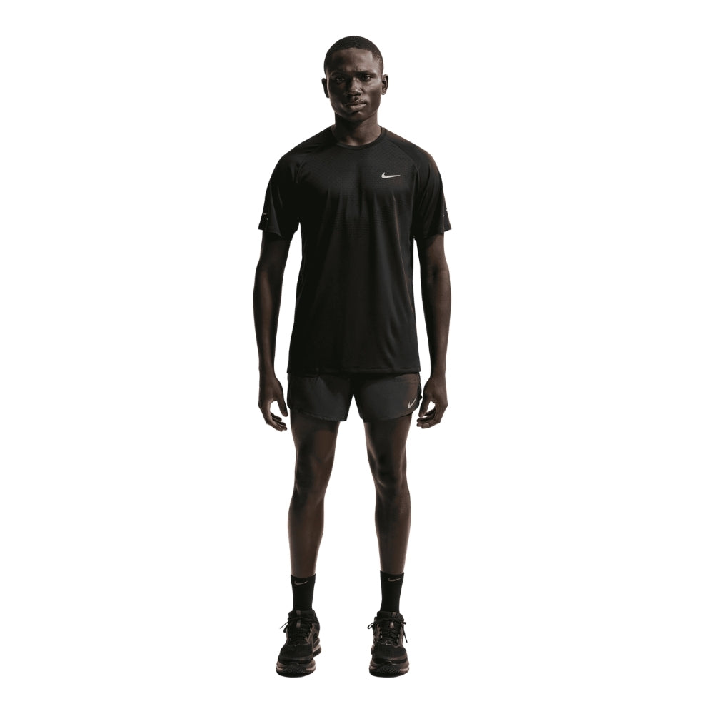 Nike Men's Stride Dri-FIT 5" 2-in-1 Running Shorts- BlackToe Running#colour_black