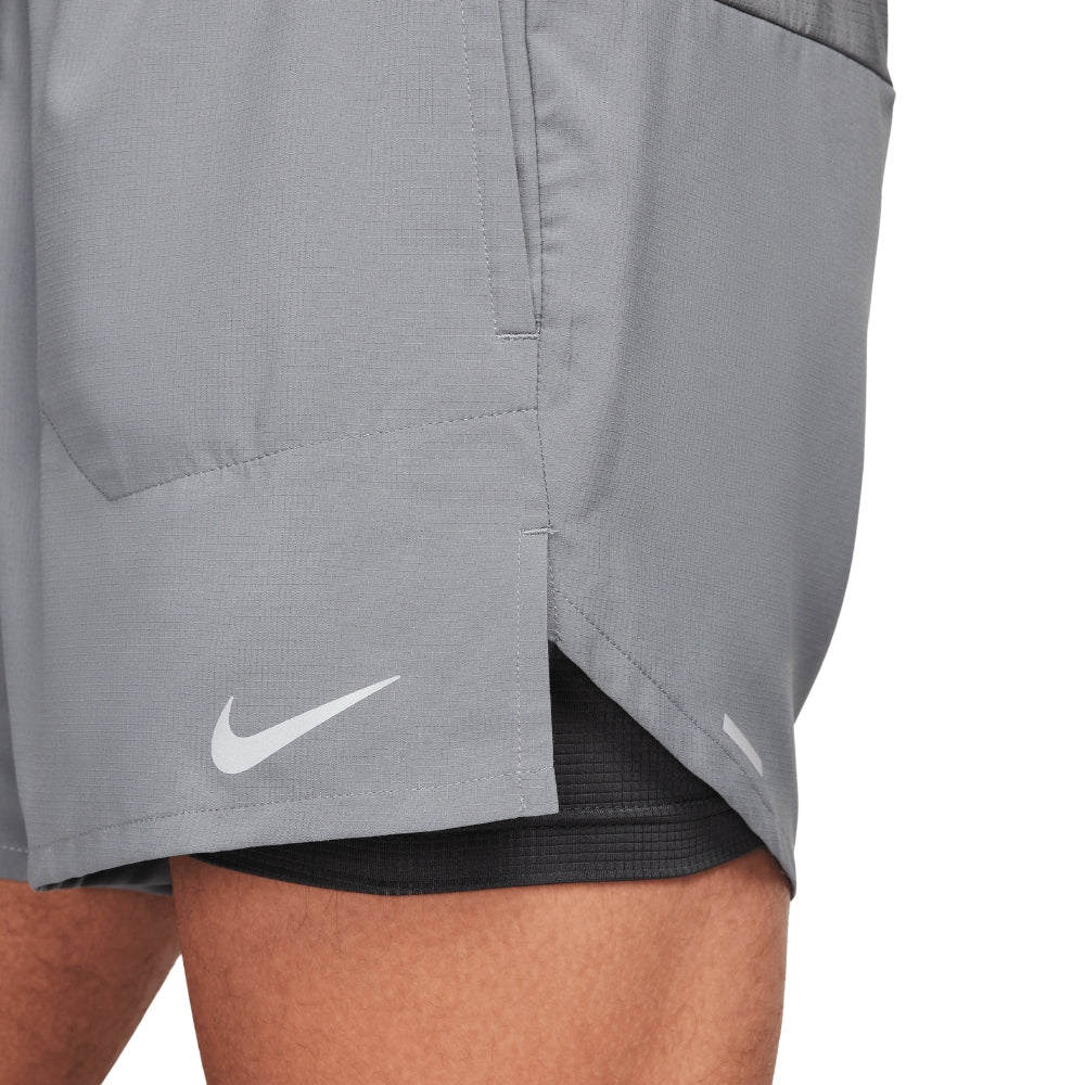 Nike Men's Stride Dri-FIT 5" 2-in-1 Running Shorts- BlackToe Running