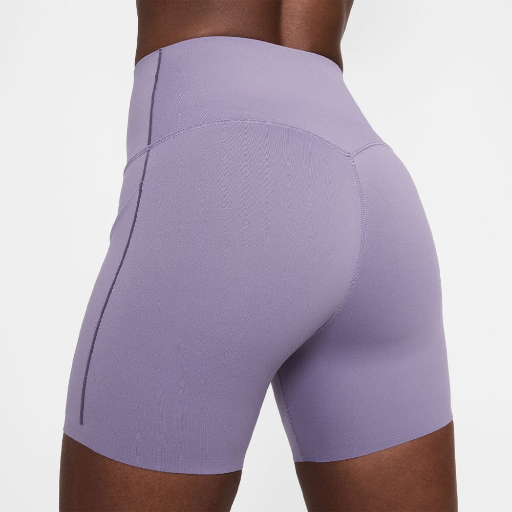 Women's Medium-Support High-Waisted 5" Biker Shorts with Pockets - BlackToe Running#colour_purple