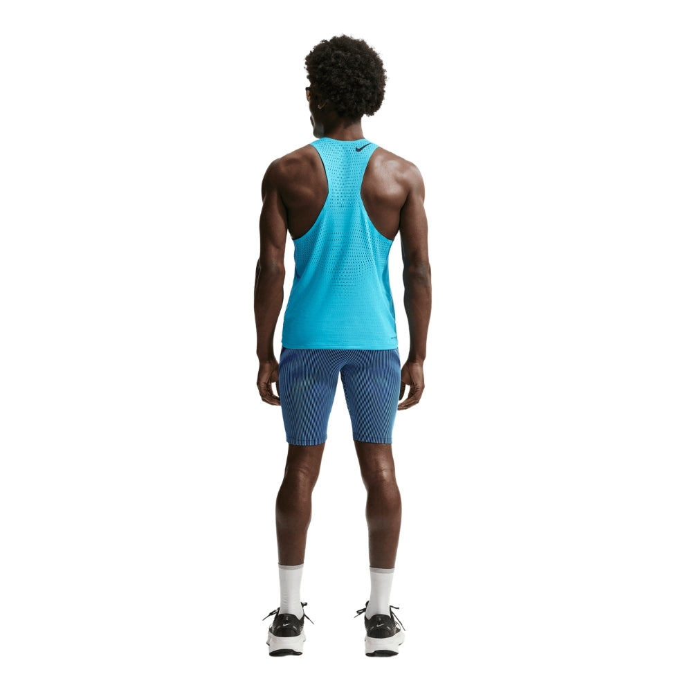 Nike Men's AeroSwift Dri-FIT ADV Running 1/2-Length Tights - Blacktoe Running#colour_baltic-blue-black-old-royal