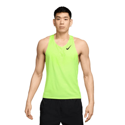 Nike Men's AeroSwift Dri-FIT ADV Running Singlet - BlackToe Running#colour_volt