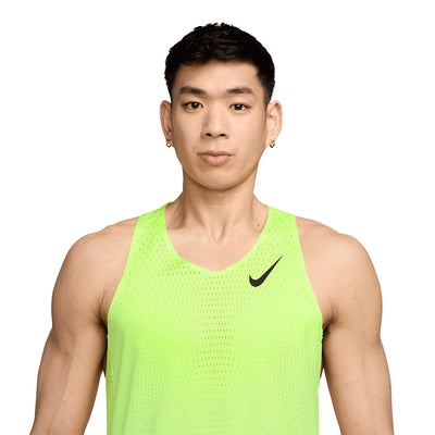 Nike Men's AeroSwift Dri-FIT ADV Running Singlet - BlackToe Running#colour_volt
