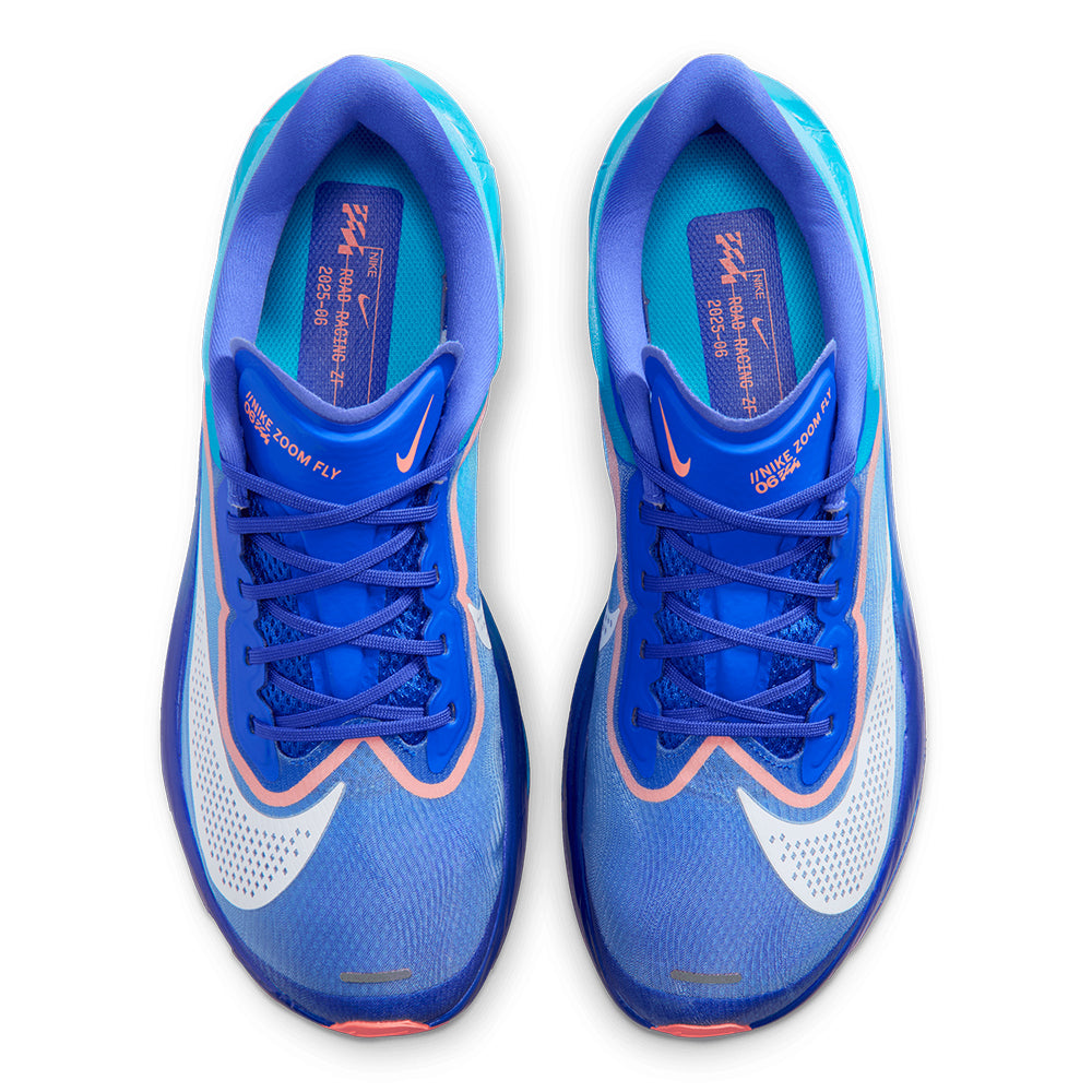 Nike Men's Zoom Fly 6 - BlackToe Running#colour_racer-blue-white-blue-lightning