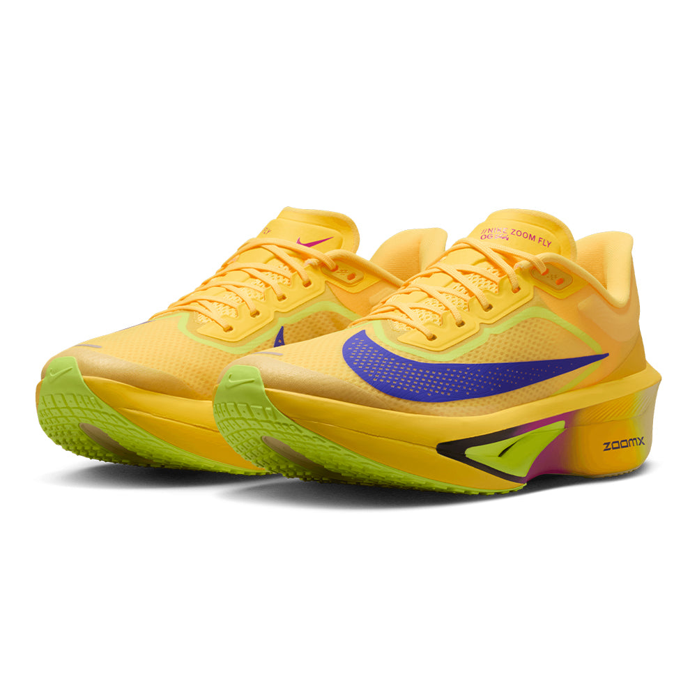 Nike Women's Zoom Fly 6 - BlackToe Running#colour_citron-pulse-indigo-burst-volt-ice
