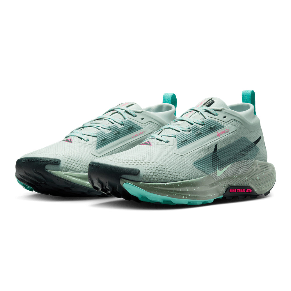 Nike Men's Pegasus Trail 5 GORE-TEX - BlackToe Running#colour_light-silver-seaweed-clay-green