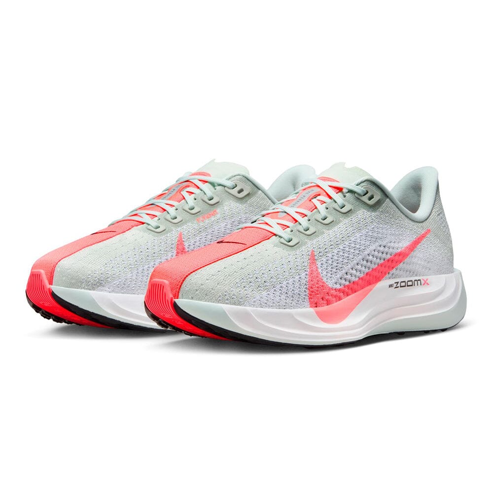 Nike Women's Pegasus Plus - BlackToe Running#colour_barely-grey-hot-punch-white